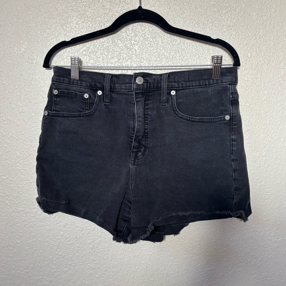 Madewell Black High Rise Denim Shorts Size 29